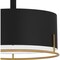 Quoizel Chalfont 3-Light Matte Black Semi-Flush Mount QSF5580MBK - alternate 5
